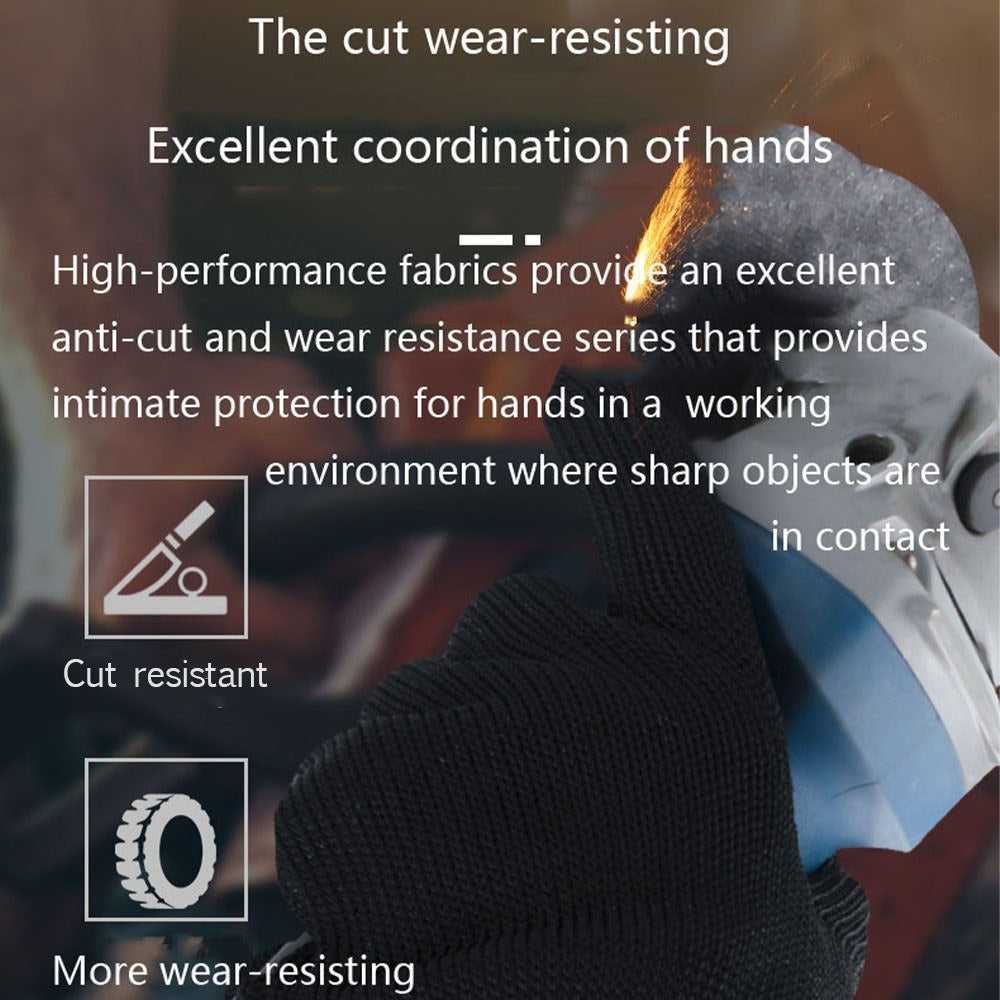 Level 5 Cut Resistant Gloves for Meat Cutting, Metal Processing, Gardening, Wood Carving, Pruning