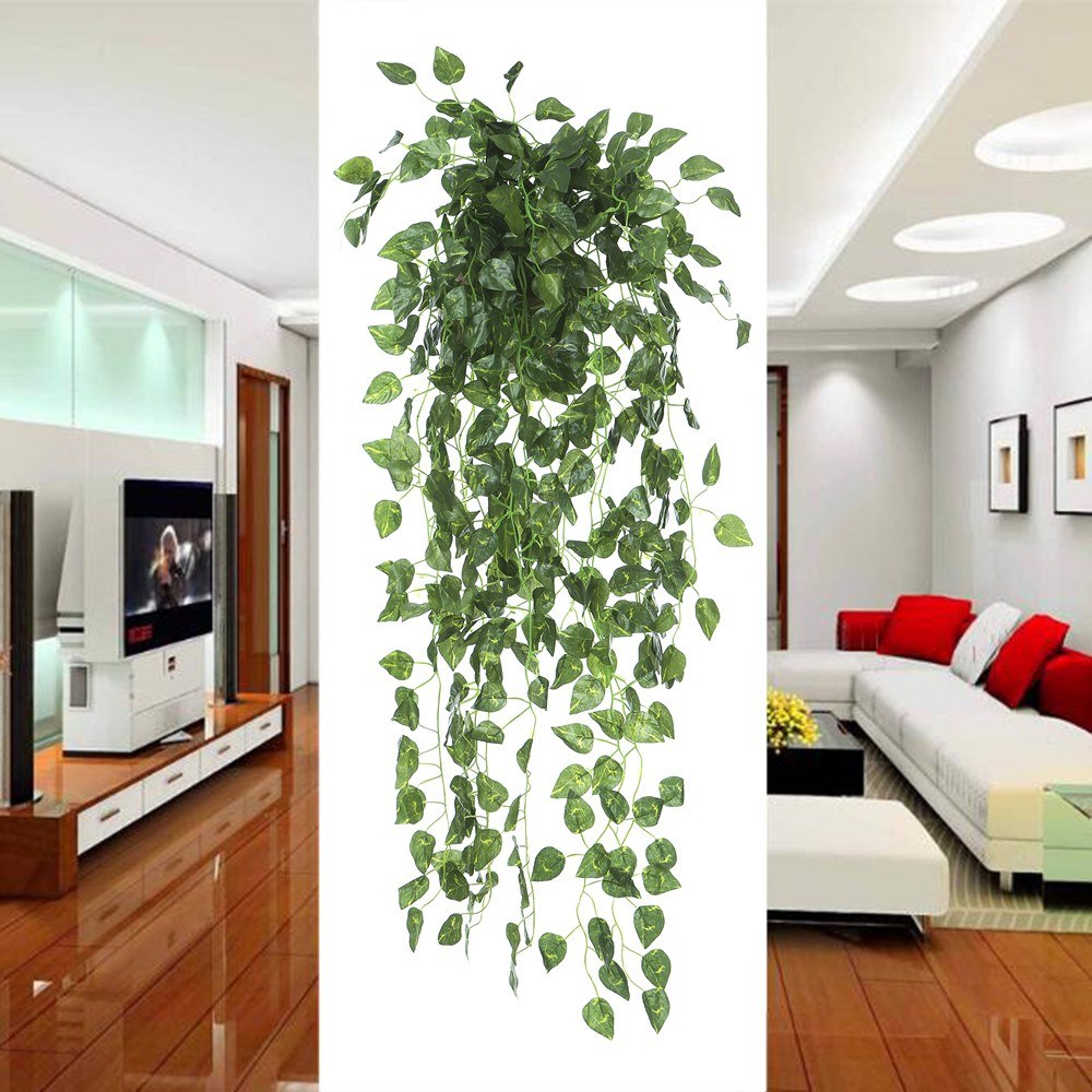Artificial Hanging Plants Vine – Faux Greenery & Flowers for Indoor Wall Decor