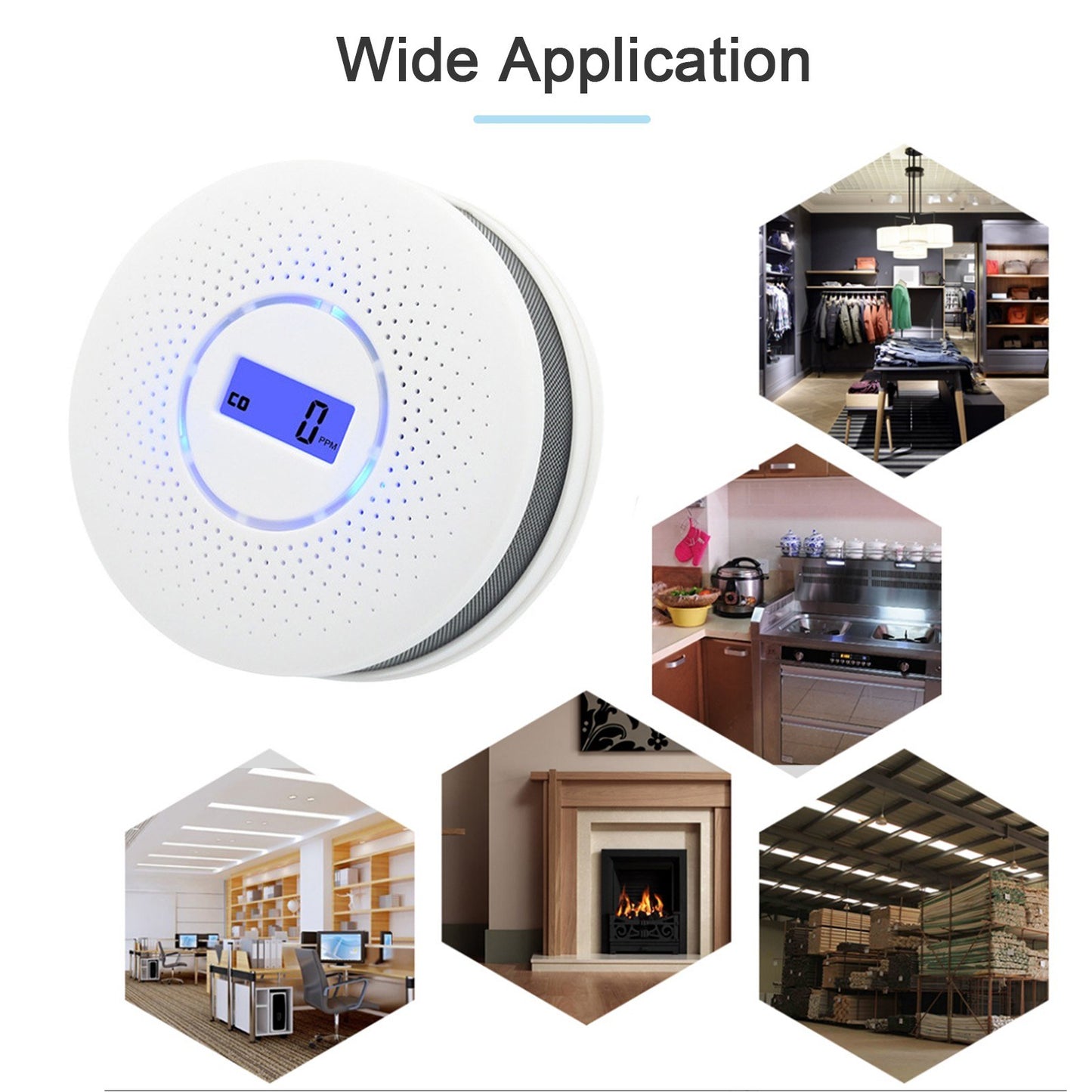 Dual Sensor Smoke and Carbon Monoxide Alarm Detector