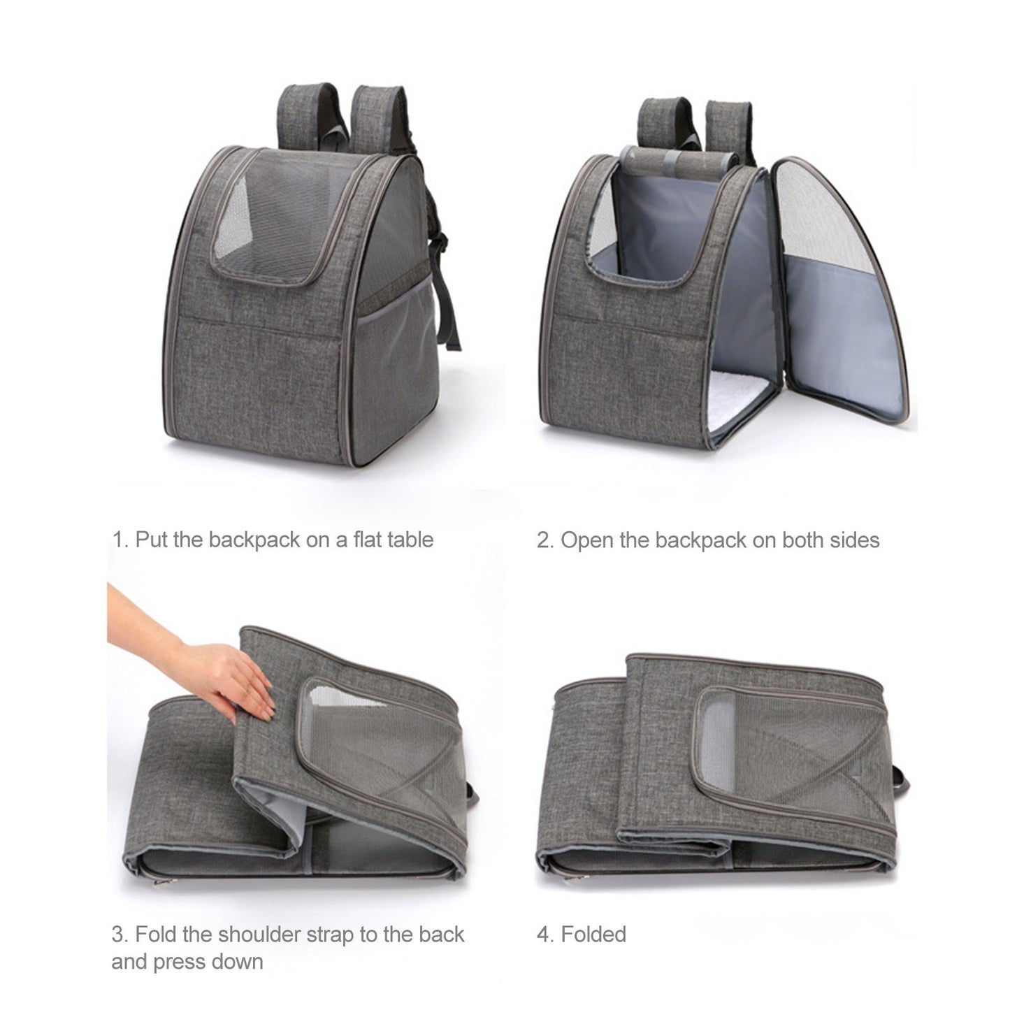 Foldable Cat Carrier Backpack for Pets