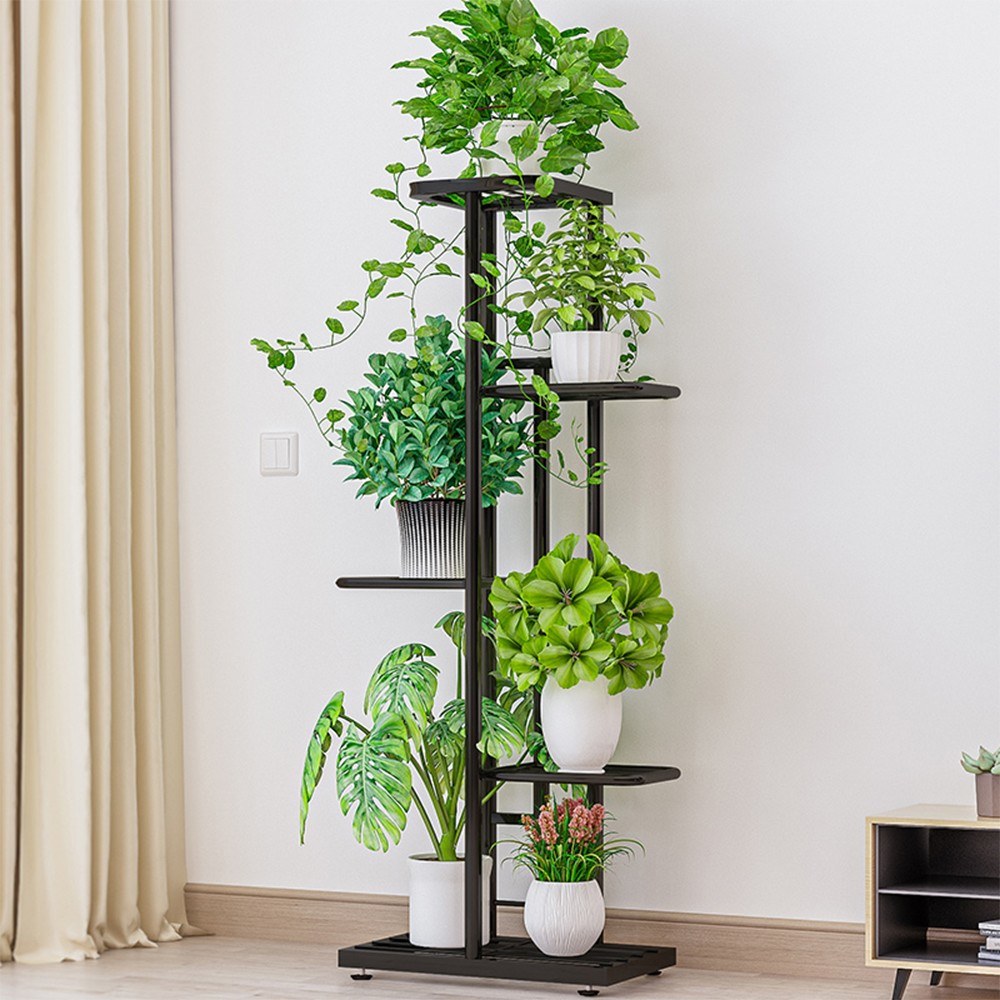 5-Tier Heavy Duty Plant Stand Display Shelf for Potted Flowers and Potting Storage