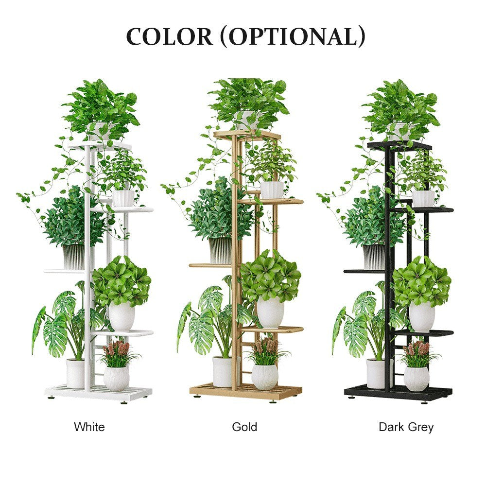 5-Tier Heavy Duty Plant Stand Display Shelf for Potted Flowers and Potting Storage