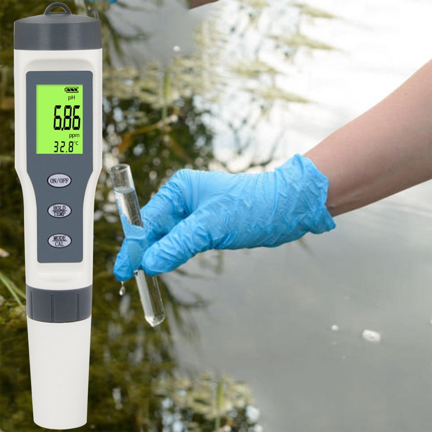 Precision Digital pH Meter for Water Quality Testing