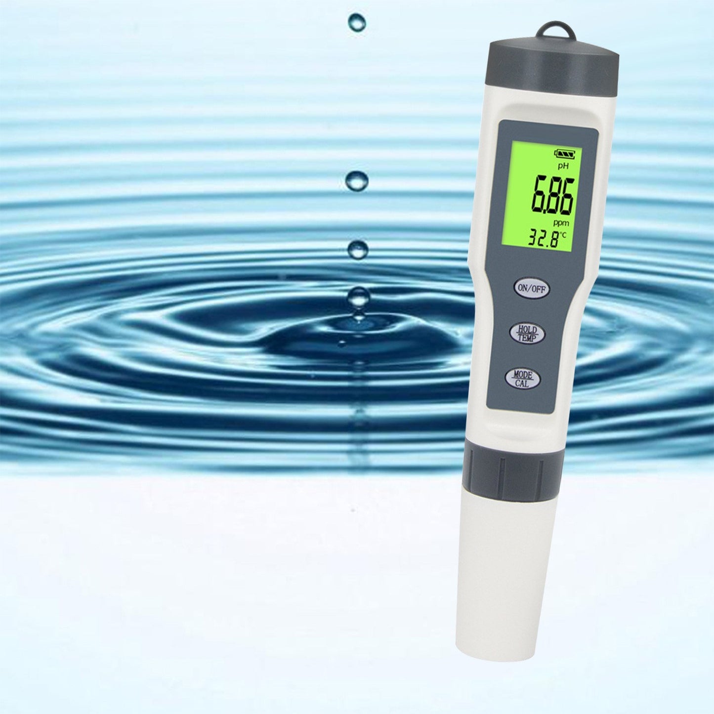 Precision Digital pH Meter for Water Quality Testing