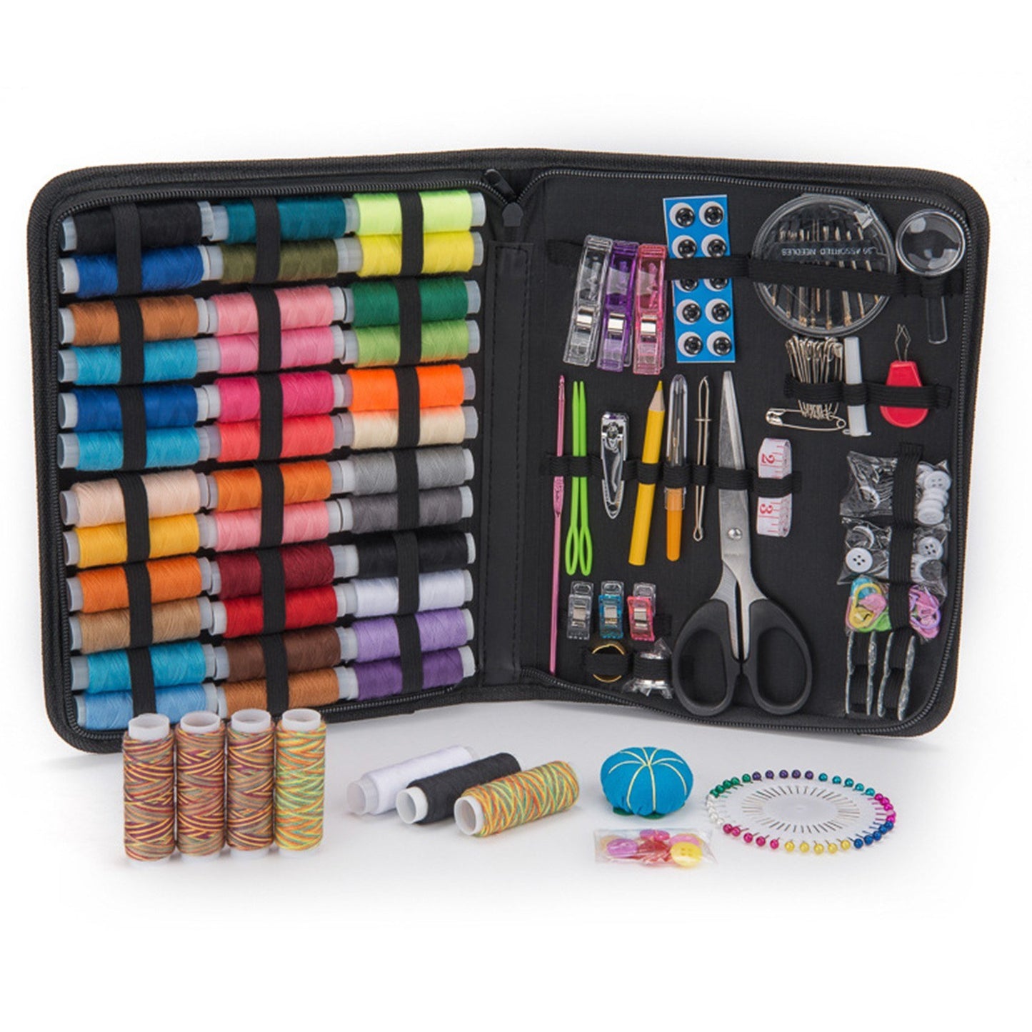 Complete Sewing Kit with Diverse Thread Set