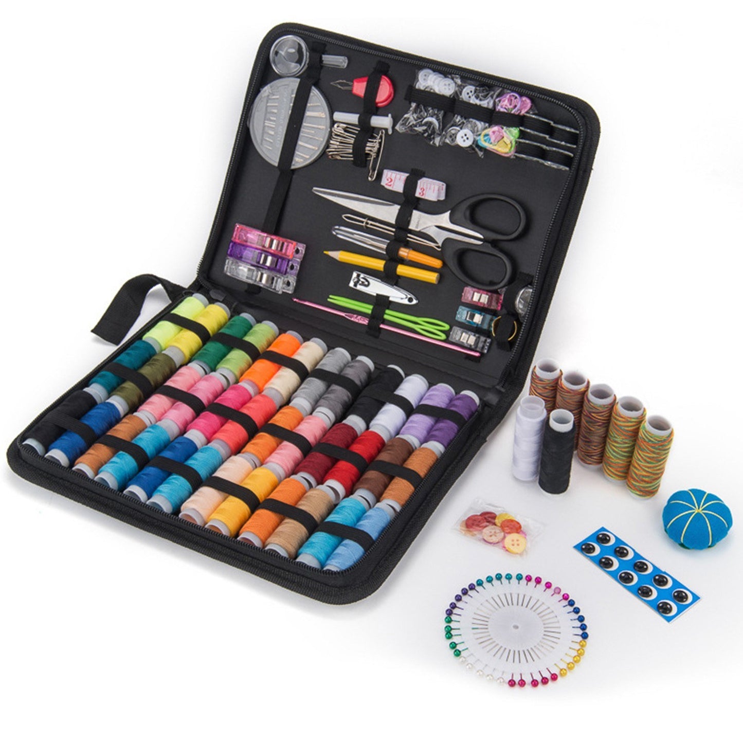 Complete Sewing Kit with Diverse Thread Set