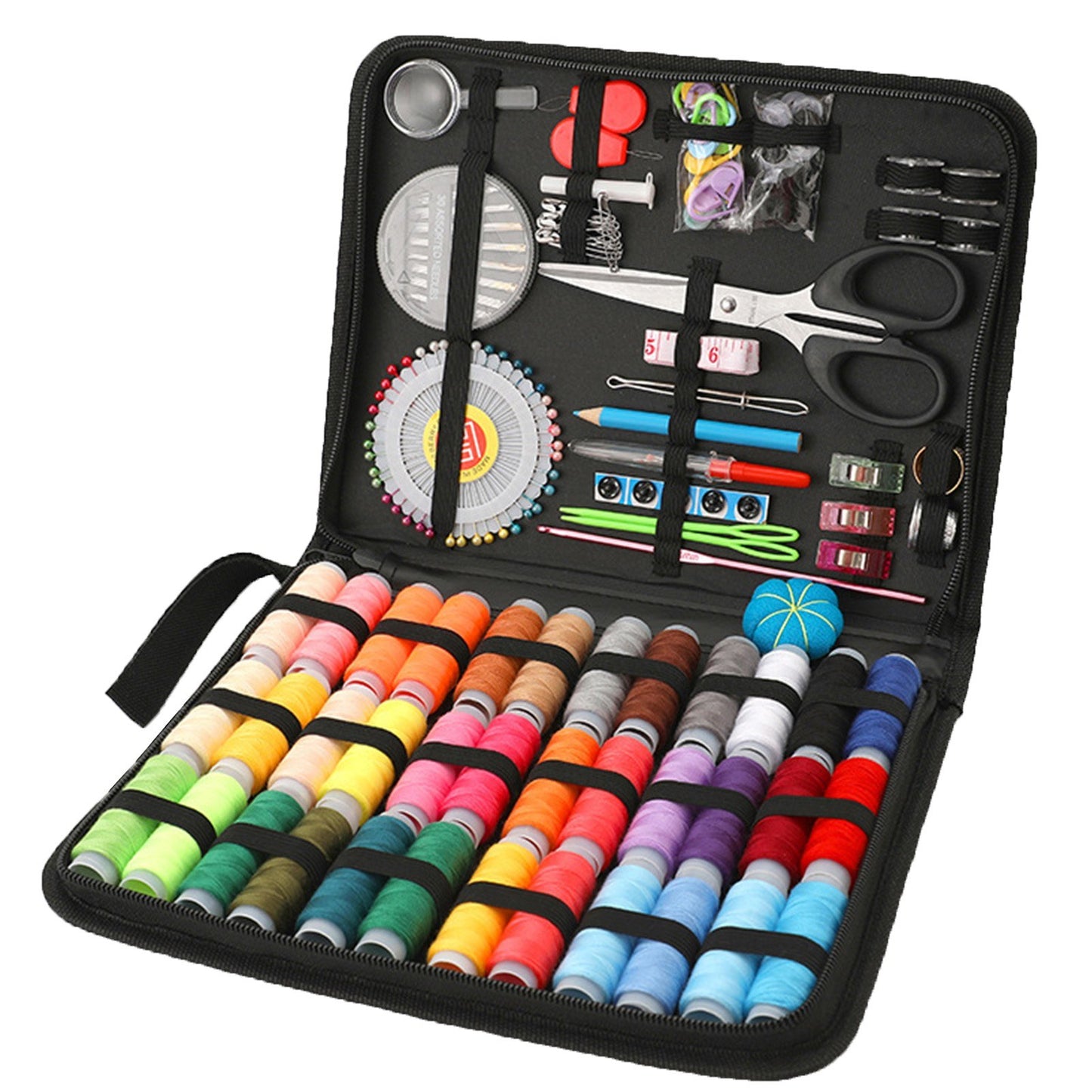 Complete Sewing Kit with Diverse Thread Set