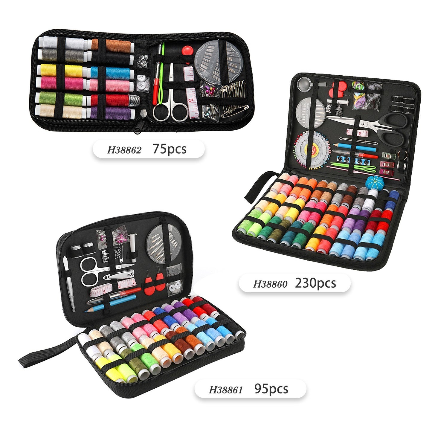 Complete Sewing Kit with Diverse Thread Set