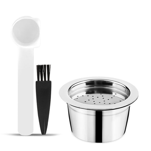 Refillable Stainless Steel Coffee Capsules with Spoon & Brush for K-FEE Machines