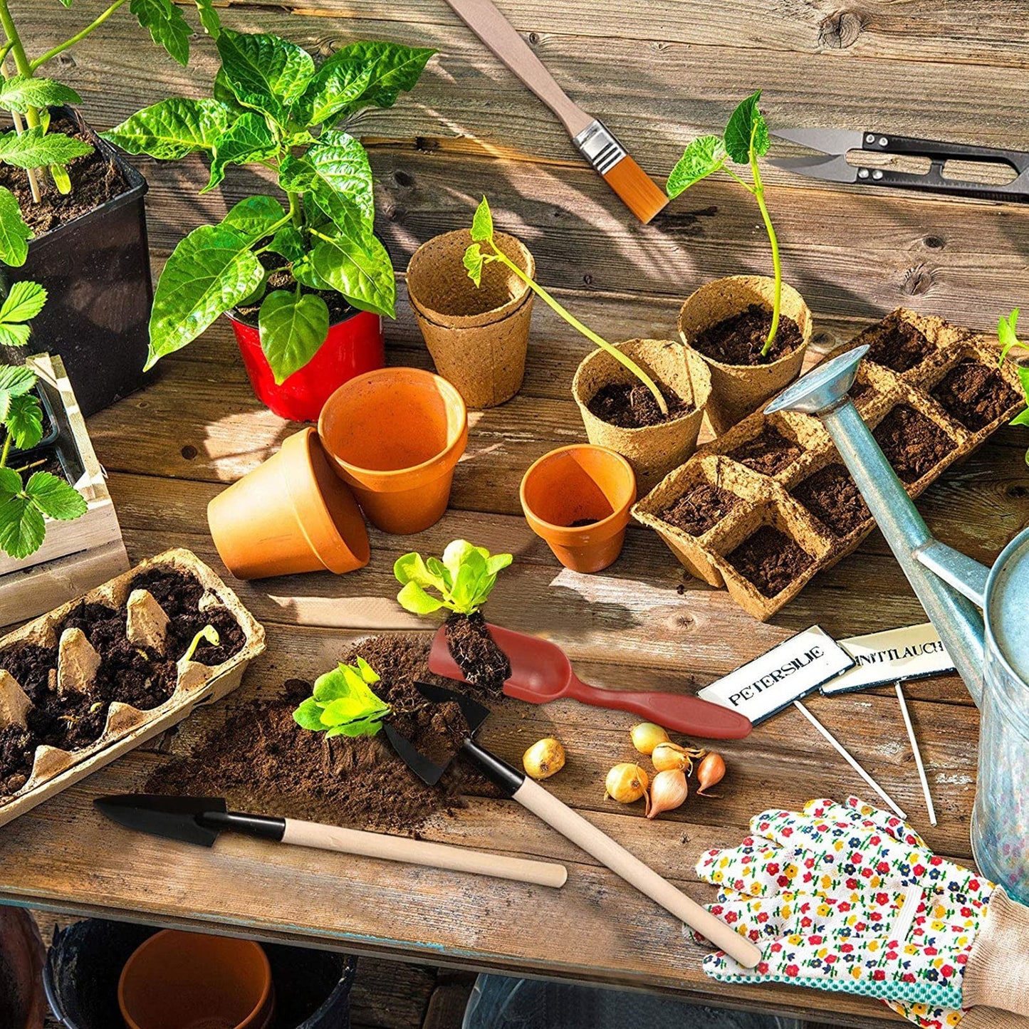 13-Piece Mini Garden Tool Set for Planting