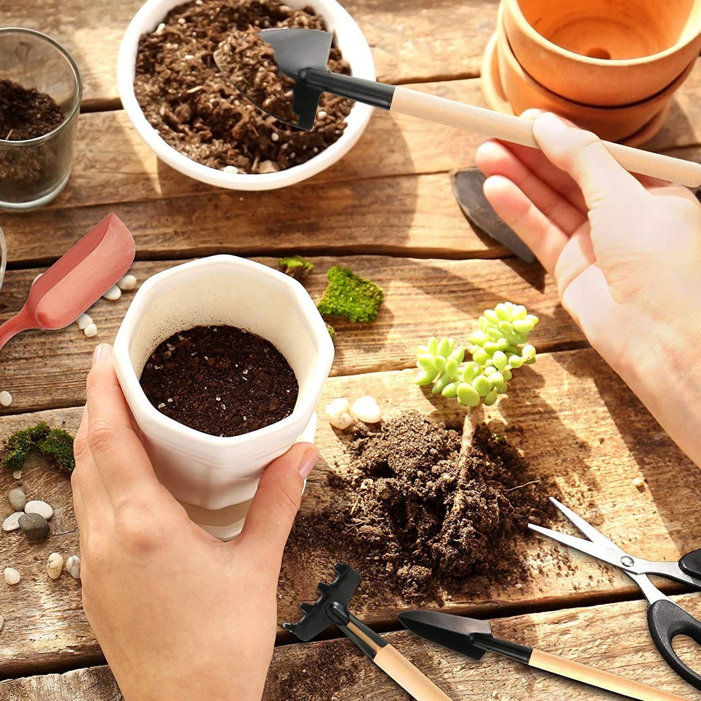 13-Piece Mini Garden Tool Set for Planting