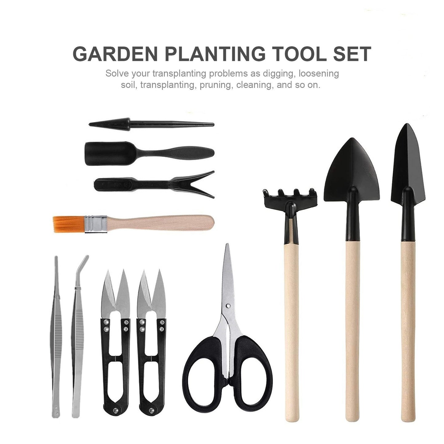 13-Piece Mini Garden Tool Set for Planting