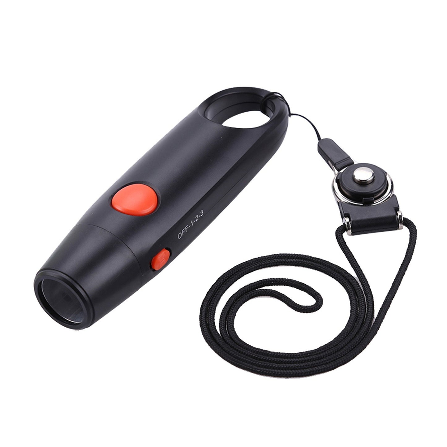 Black Electronic Whistle for Outdoor Sports & Games - 4PCS CR2302 Included