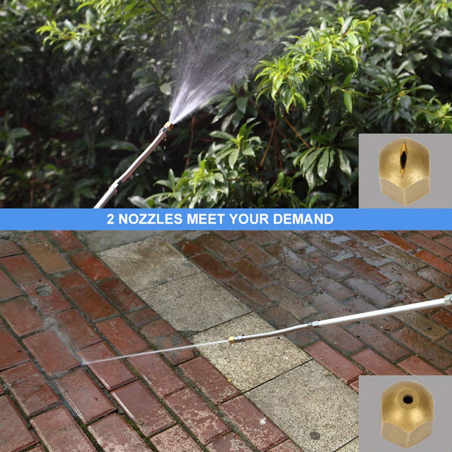 Portable High-Pressure Washing Wand Sprayer