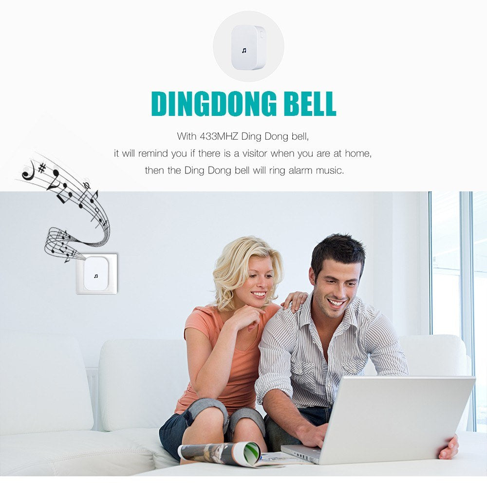 Wireless Video Doorbell Entry Plug-in Chime