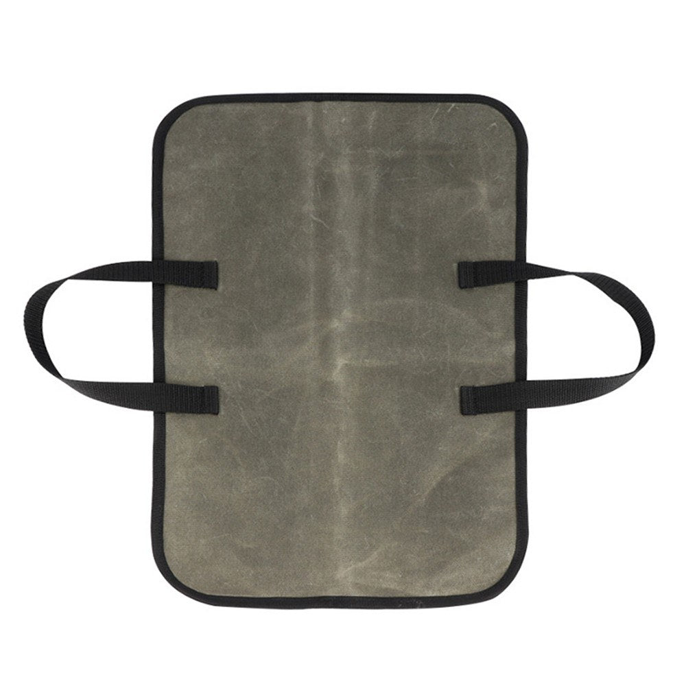 Canvas Chefs Knife Roll Bag with 4 Slots and Durable Handles