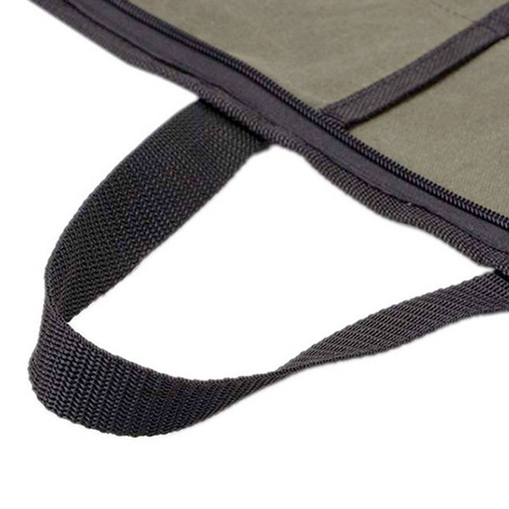Canvas Chefs Knife Roll Bag with 4 Slots and Durable Handles