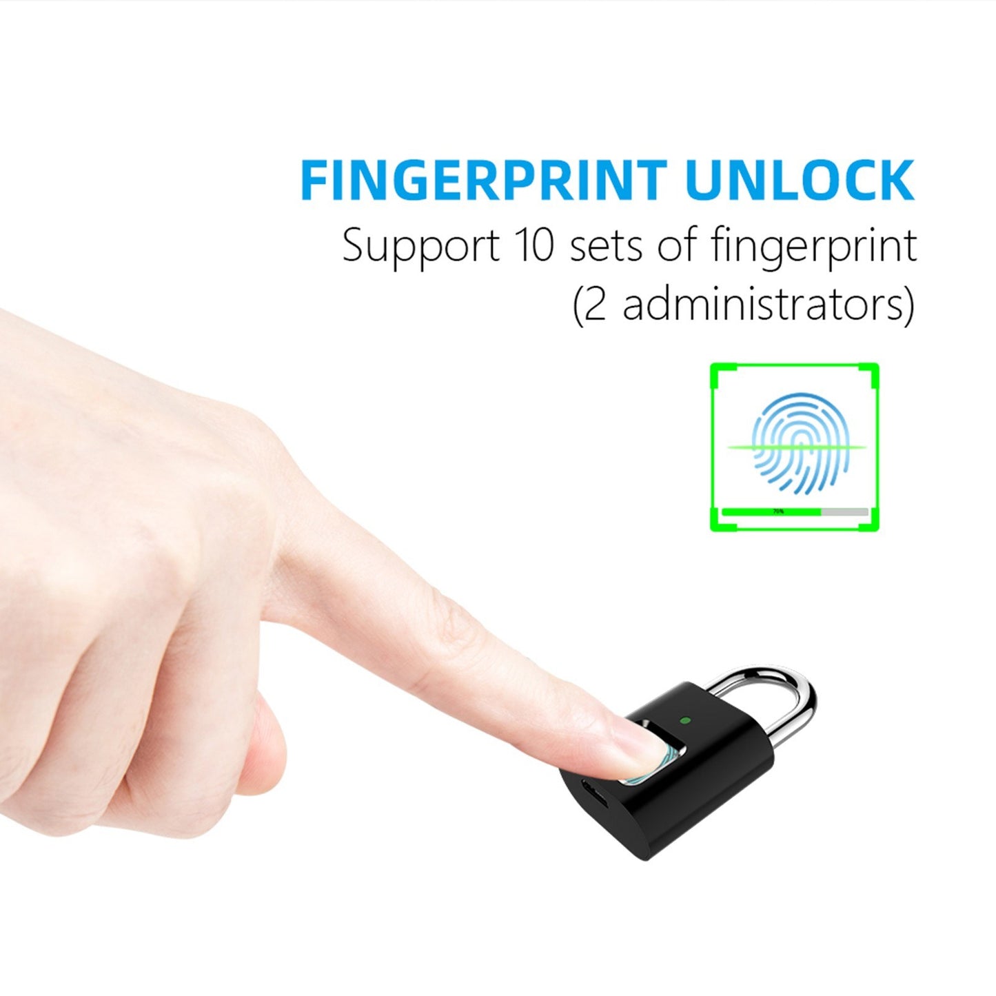 Smart Biometric Fingerprint Padlock