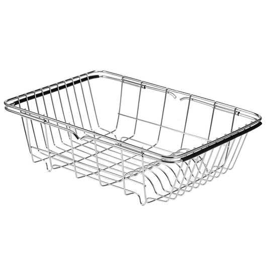 Expandable Over-The-Sink Dish Drying Rack with Adjustable Arms