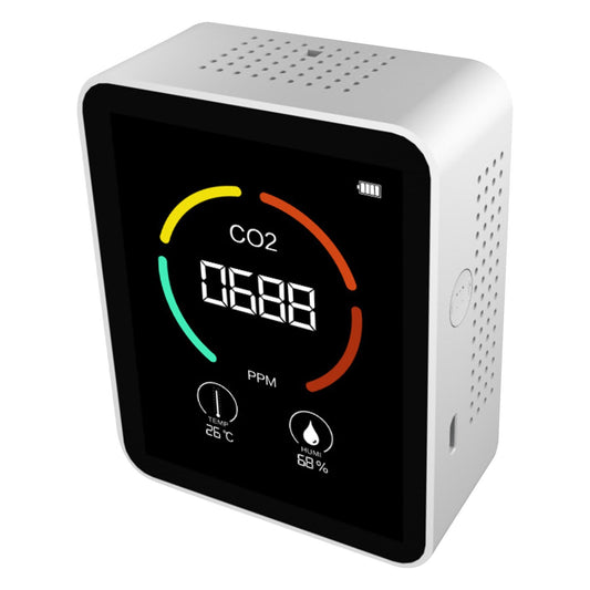 3-in-1 Digital Air Quality Monitor: CO2, Temperature & Humidity Tester