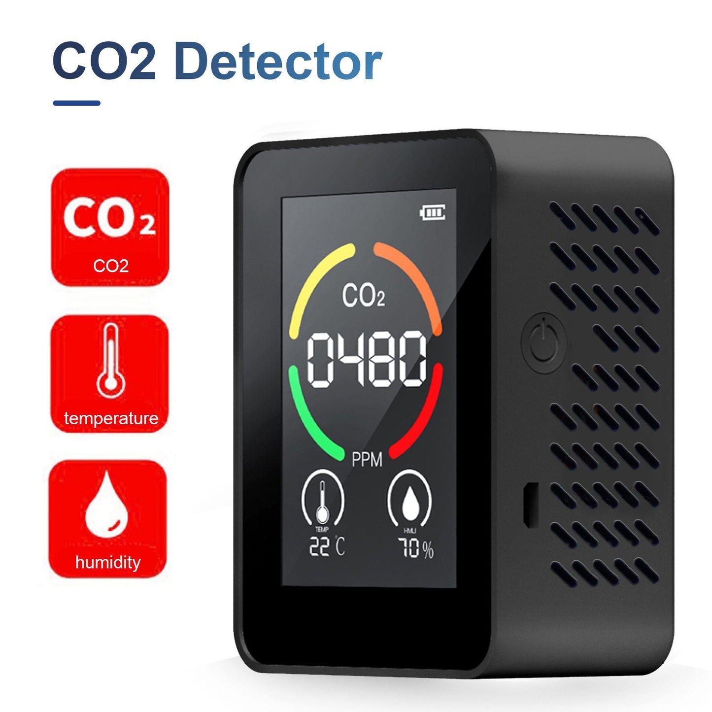 3-in-1 CO2 Air Analyzer & Carbon Dioxide Detector