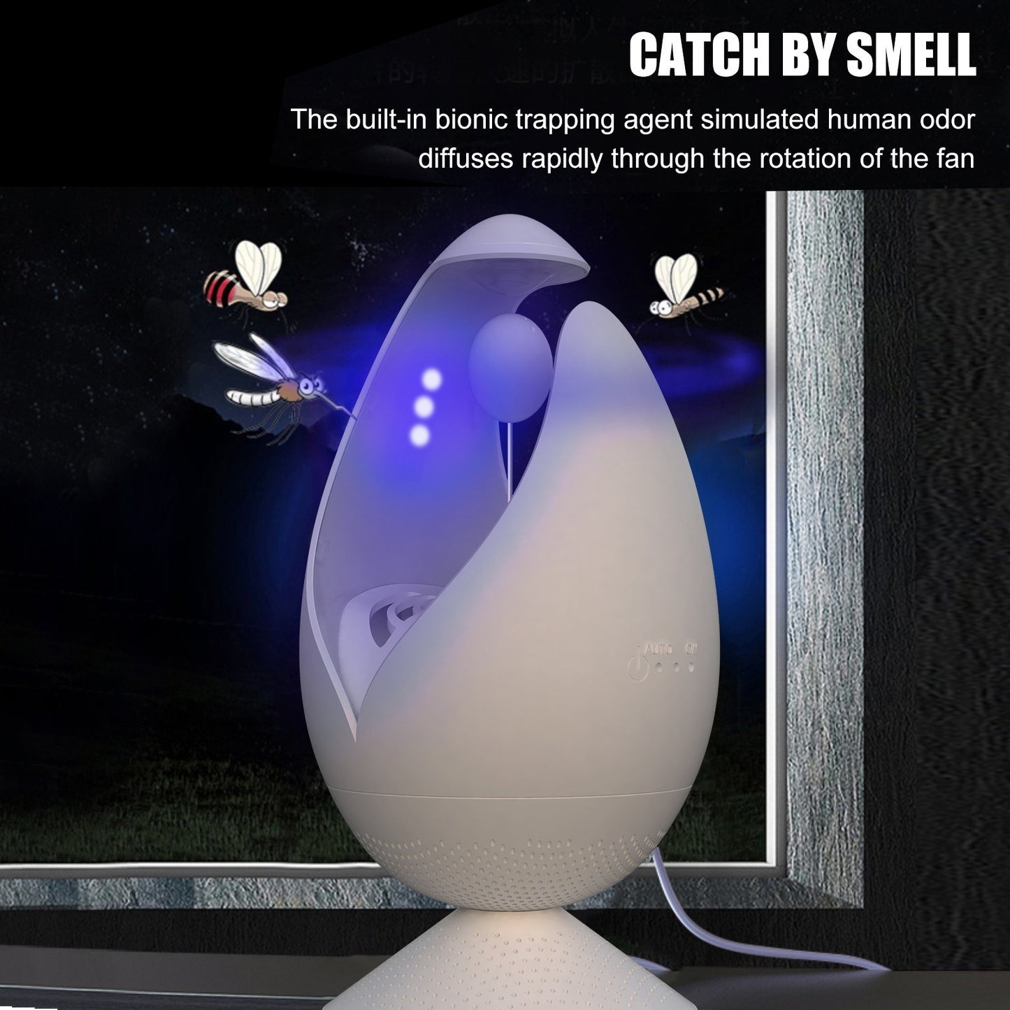 Powerful Indoor Fly & Mosquito Trap with Suction Fan