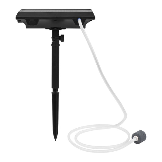 Solar Air Pump Oxygenator for Fish Tank - 5.5V 1.5W with Aquarium Tubing & Air Stone