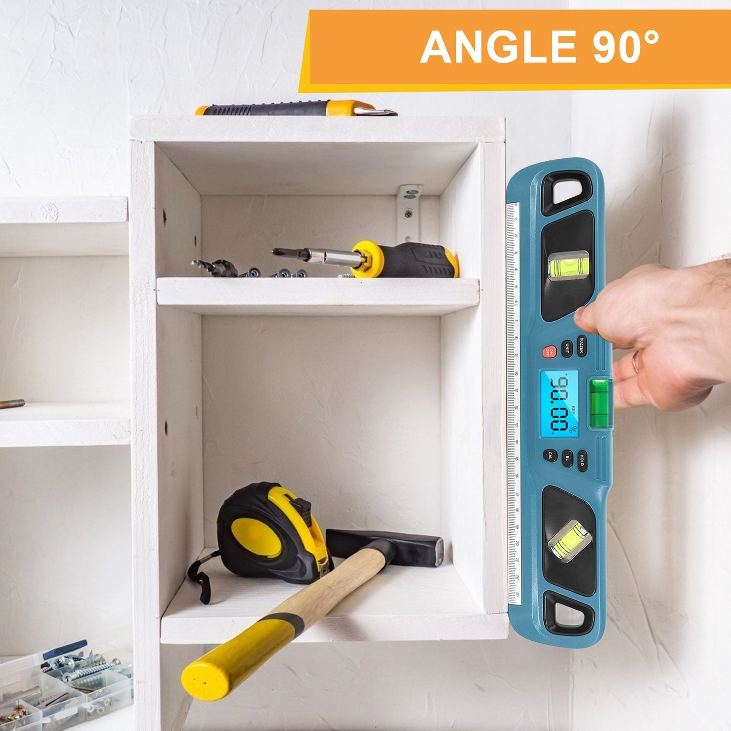HW-200 Multifunctional Digital Angle Level Meter & Ruler