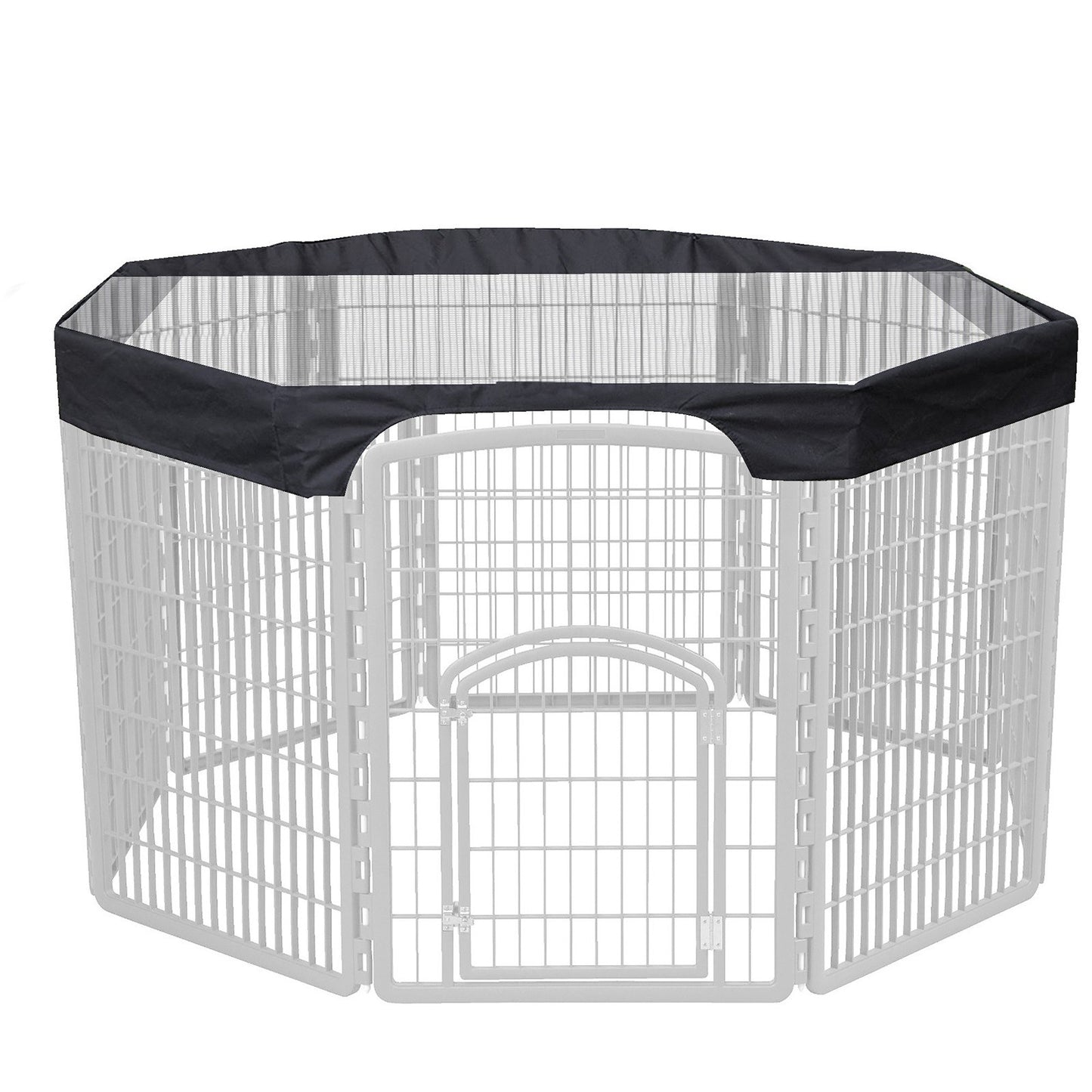 24 Pet Playpen Cover | 8-Panel Octagonal Dog Fence Sun Protection Mesh