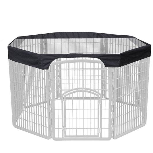 24 Pet Playpen Cover | 8-Panel Octagonal Dog Fence Sun Protection Mesh