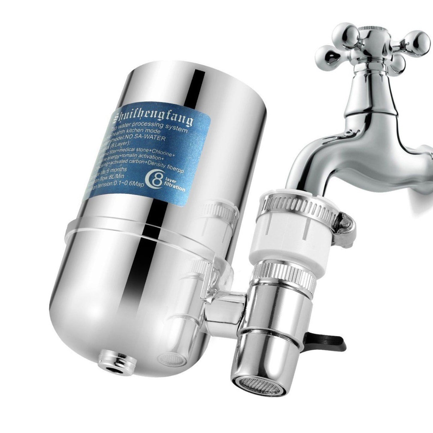 8-Layer Cartridge Faucet Water Filter Purifier