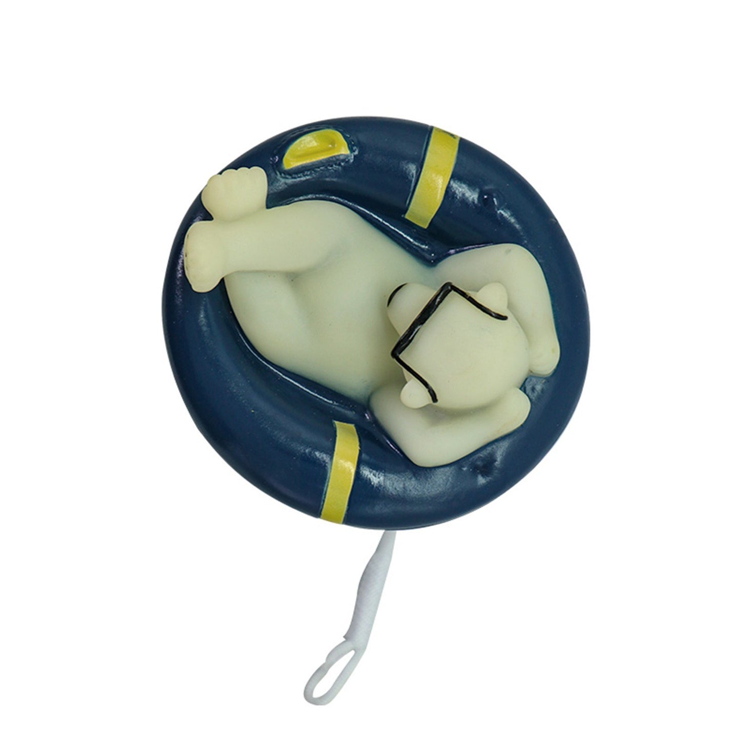 Cartoon Polar Bear Pool Thermometer with String for Swimming Pools, Spas, Hot Tubs, and Fish Ponds