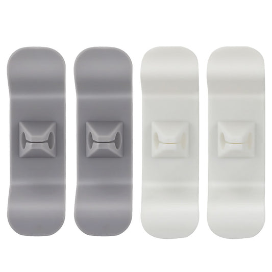 4pcs Kitchen Appliance Cord Organizers - Strong Adhesive Cord Wrapper for Mixer, Blender, Coffee Maker & More (2 White + 2 Grey)