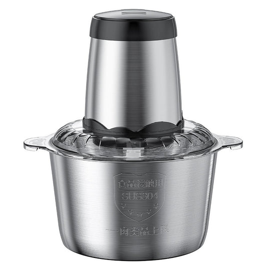 300W High-Power Electric Meat Grinder, Large 3L Stainless Steel Kitchen Blender with 2 Gears