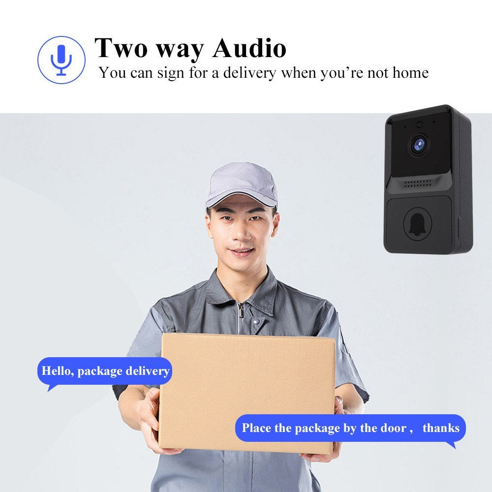 Wireless 1080P Smart Security Doorbell Camera with Night Vision and 2-Way Audio