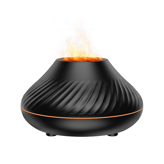USB Flame Mist Humidifier & Aromatherapy Diffuser with 7-Color Night Light & Auto-Off for Home, Office, Bedroom