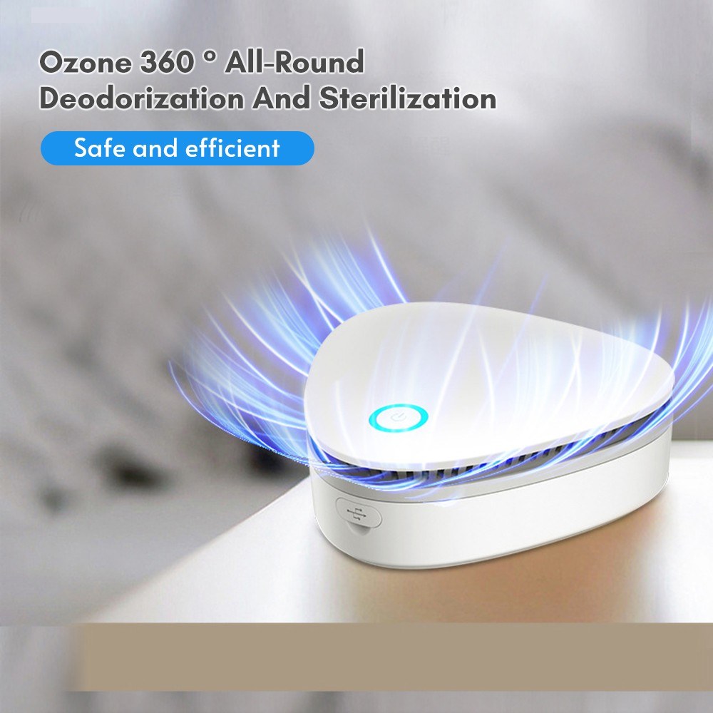 Mini USB Fridge Deodorizer & Ozone Odor Eliminator for Car, Closet, Wardrobe, Pet Area, Toy Storage