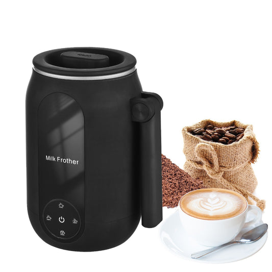 4-in-1 Electric Milk Frother with Rotatable Handle - Steamer & Foam Maker for Coffee, Latte, Cappuccino
