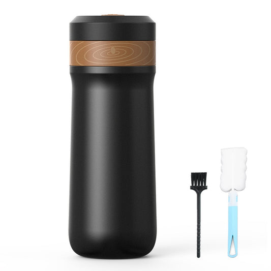 Vacuum Insulated Stainless Steel French Press Coffee Maker with 2-Layer Filter for Travel