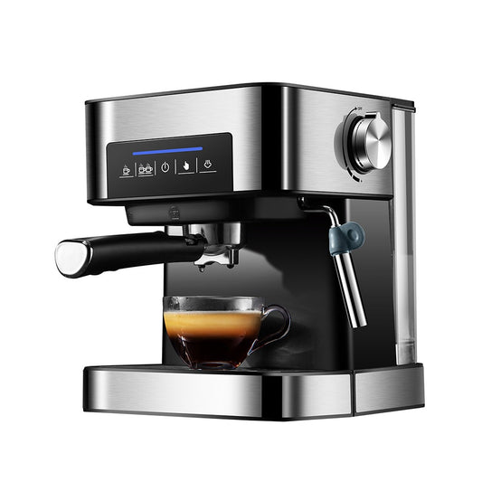 850W Espresso Coffee Maker with 20 Bar Pressure, 1.6L Water Tank, Steam Milk Frother, for Cappuccino & Iced Mocaccino, Makes 15 Cups