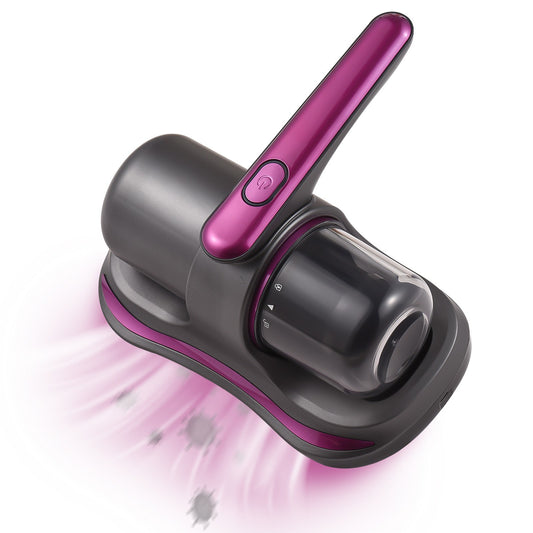 Cordless Bed Vacuum Cleaner 8KPa Suction, 100W HEPA Filter, Allergen & Mite Eliminator, 2-Speed Handheld for Mattress, Sheets, Fabric, Pillow, Sofa