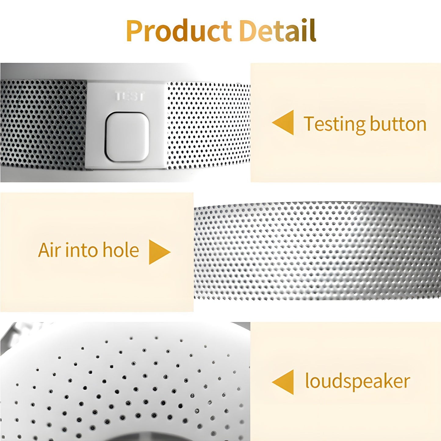 3-Pack Smoke & Carbon Monoxide Detectors with Sound Warning & LCD, Battery Powered - Ideal for Kitchen, Bathroom, Bedroom, Coal Stove - Requires 2 AA Batteries (Not Included)
