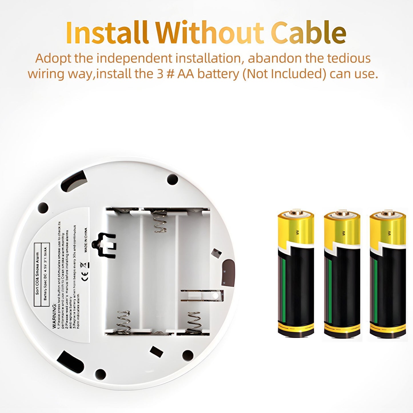 3-Pack Smoke & Carbon Monoxide Detectors with Sound Warning & LCD, Battery Powered - Ideal for Kitchen, Bathroom, Bedroom, Coal Stove - Requires 2 AA Batteries (Not Included)