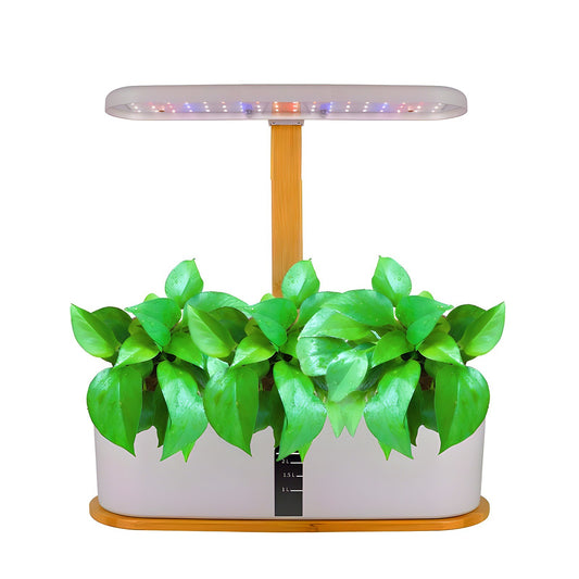 Indoor Hydroponics Growing System - 10 Pods, 20W 72 LED Full-Spectrum Grow Light, Adjustable Height, Quiet Smart Pump, Germination Kit for Vegetables, Flowers, and Fruits