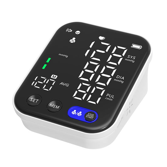 Digital Upper Arm Blood Pressure Monitor with LED Backlit Screen - Automatic BP Machine, 240 Reading Storage for 2 Users