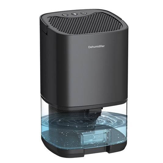 Portable Small Dehumidifier for Home, Bedroom, Bathroom, Basement - 34 OZ Tank, Quiet Operation, Auto Shut Off, 7-Color RGB LED Light