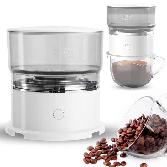 Reusable Pour Over Coffee Dripper, 6.76oz, 1-3 Cup Self Brewing Coffee Maker for Home, Office, Camping & Travel