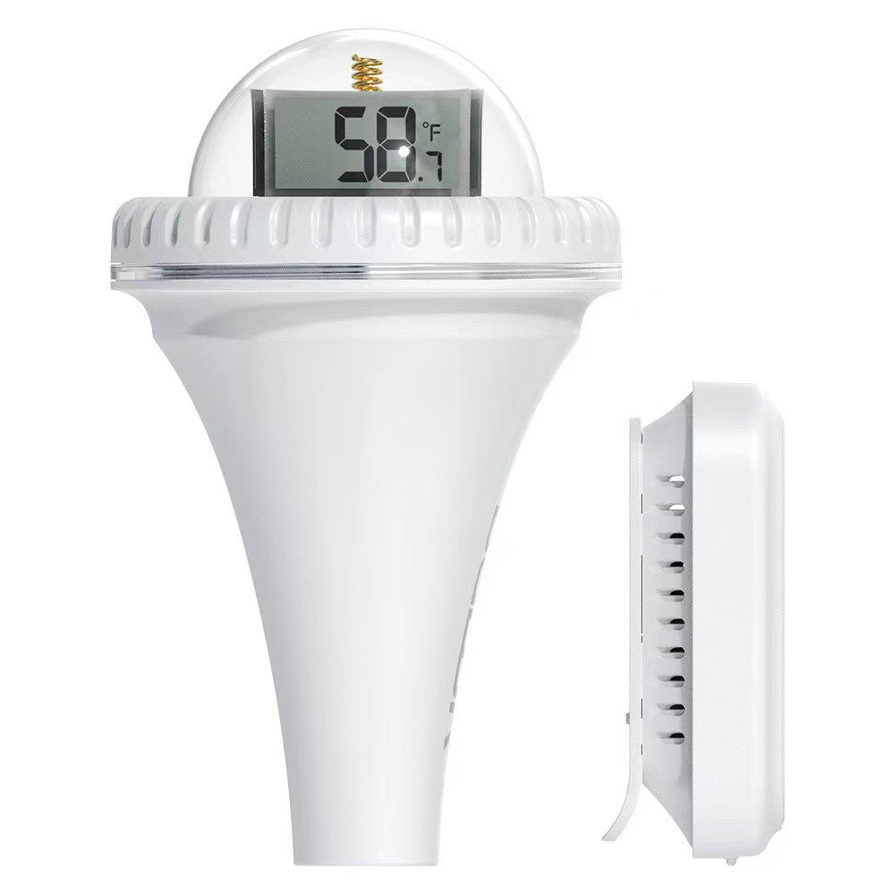 Wireless Floating Digital Thermometer: Easy-Read for Pool, Ice Bath, Hot Tub, Fish Tank - 197ft, 12/24H Mode