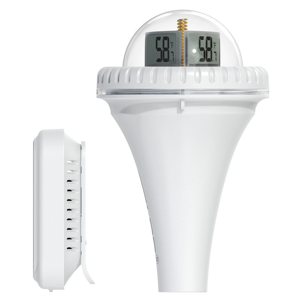 Wireless Floating Digital Thermometer: Easy-Read for Pool, Ice Bath, Hot Tub, Fish Tank - 197ft, 12/24H Mode