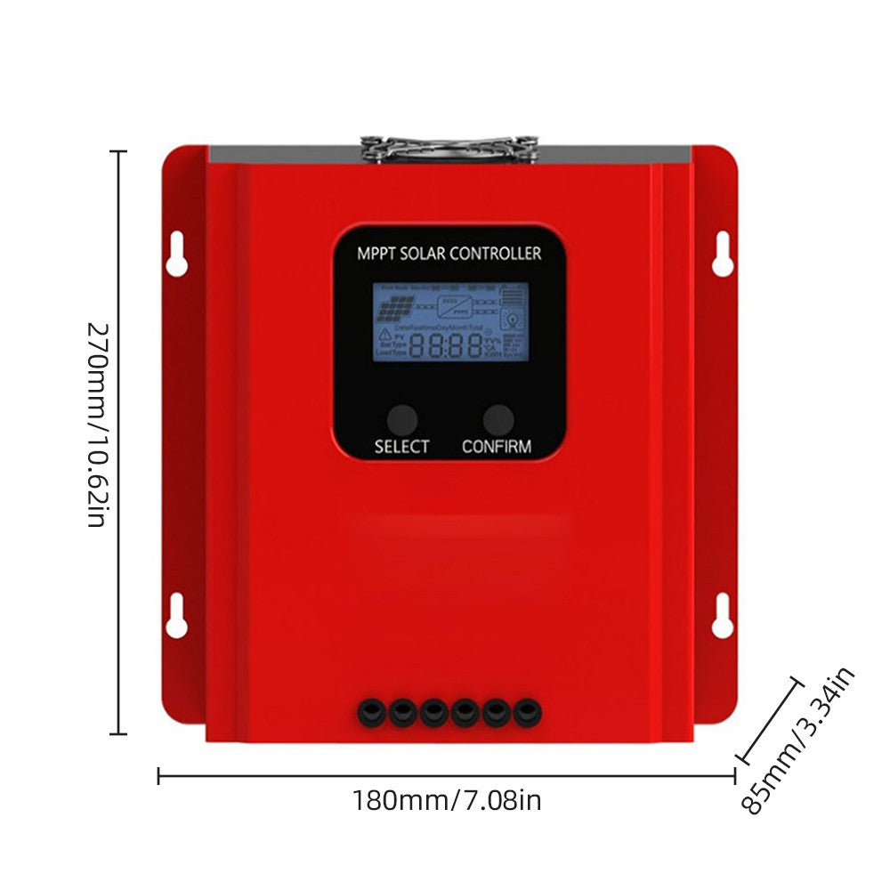 MPPT Solar Charge Controller 60A 12V-48V Auto Recognition with LCD & RS485 for Sealed, Gel, Flooded Batteries